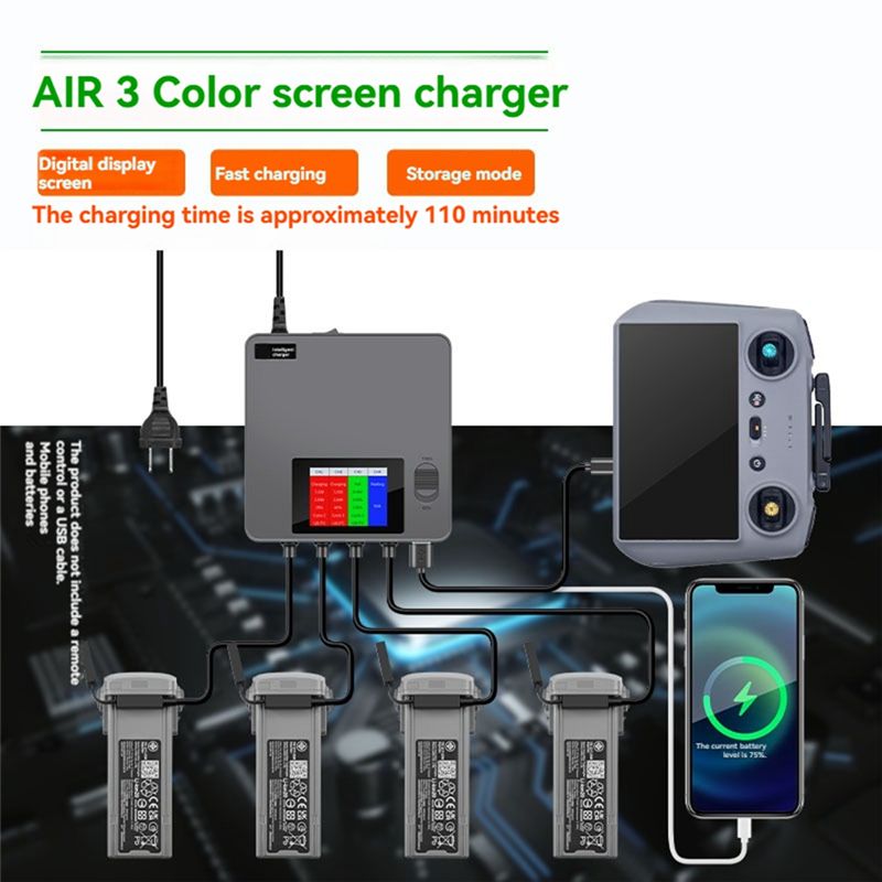Classic-6-In-1 Digital Display - огляд і ціна Drone Battery 3S