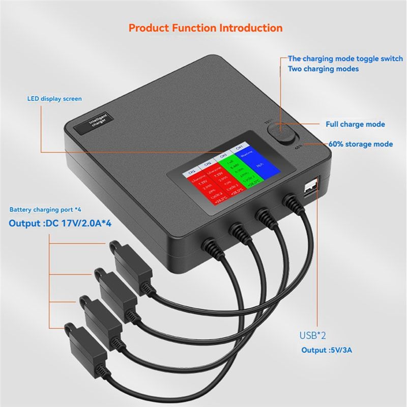 Classic-6-In-1 Digital Display - огляд і ціна Drone Battery 3S