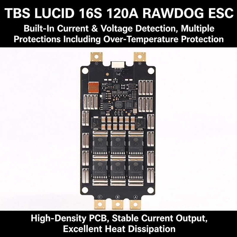 TBS LUCID 16S 120A RAWDOG ESC, - огляд і ціна Drone Battery High Voltage